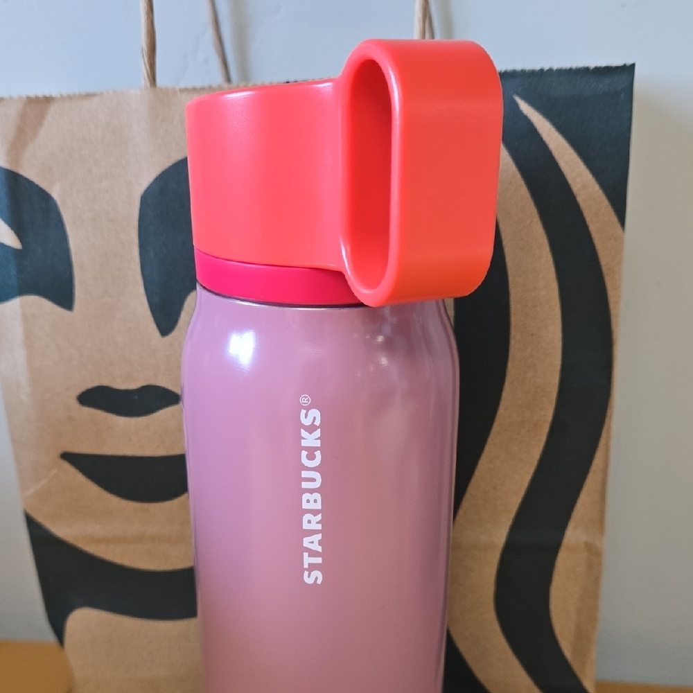 Starbucks Coral and Lilac 20oz Stainless Steel Water Bottle